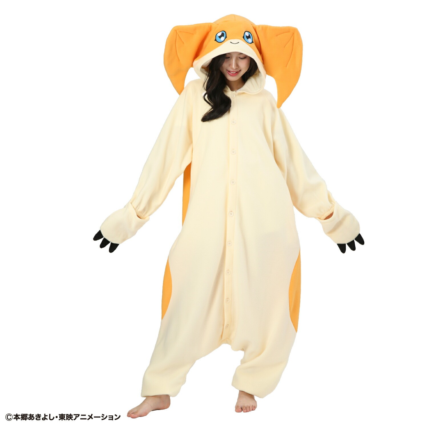 SAZAC Digimon PATAMON Fleece Kigurumi Costume Unisex Adult One Size Cosplay F/S