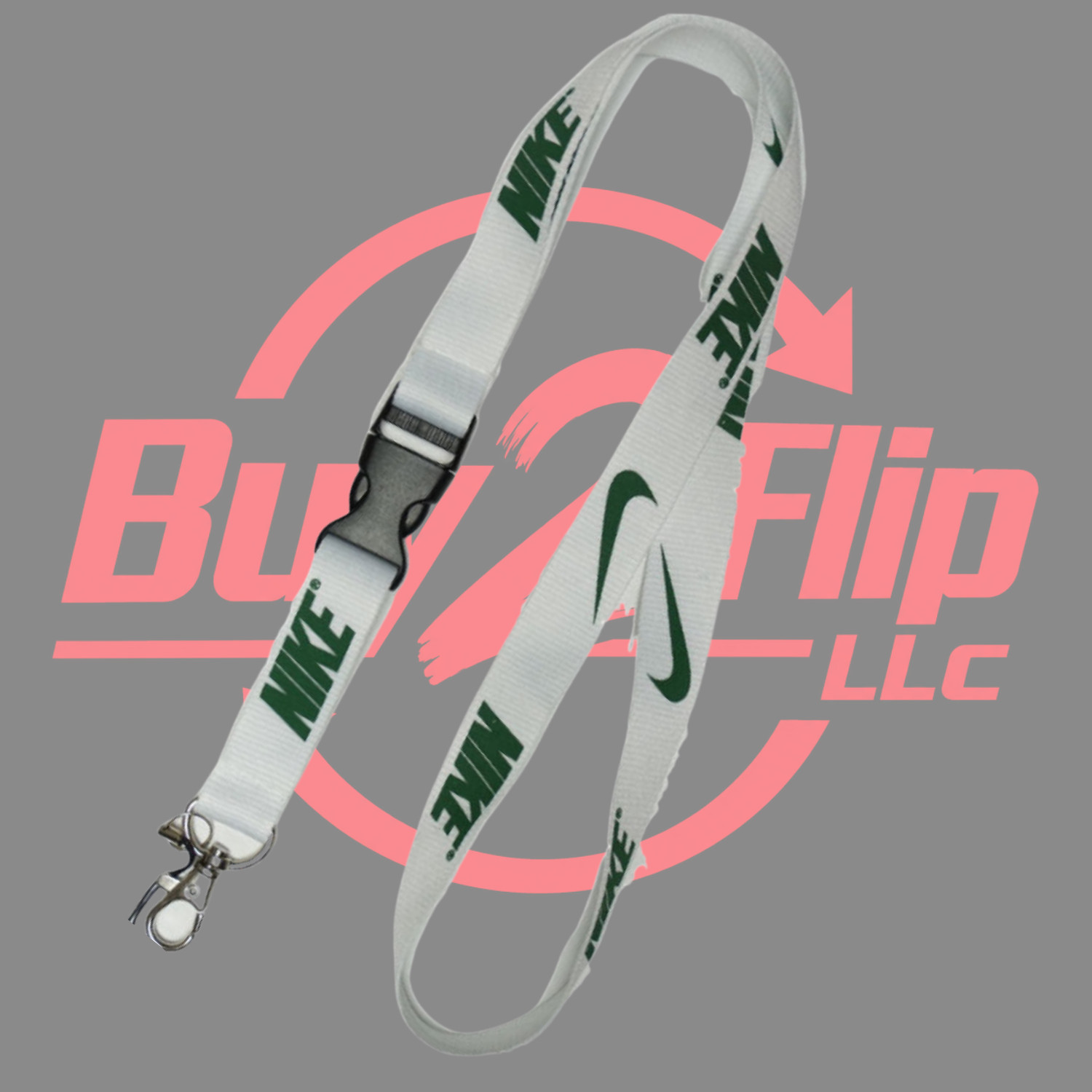 NEW! Nike Lanyard Keychain, ID Badge, Detachable Key Holder / ALL COLORS AVAIL.