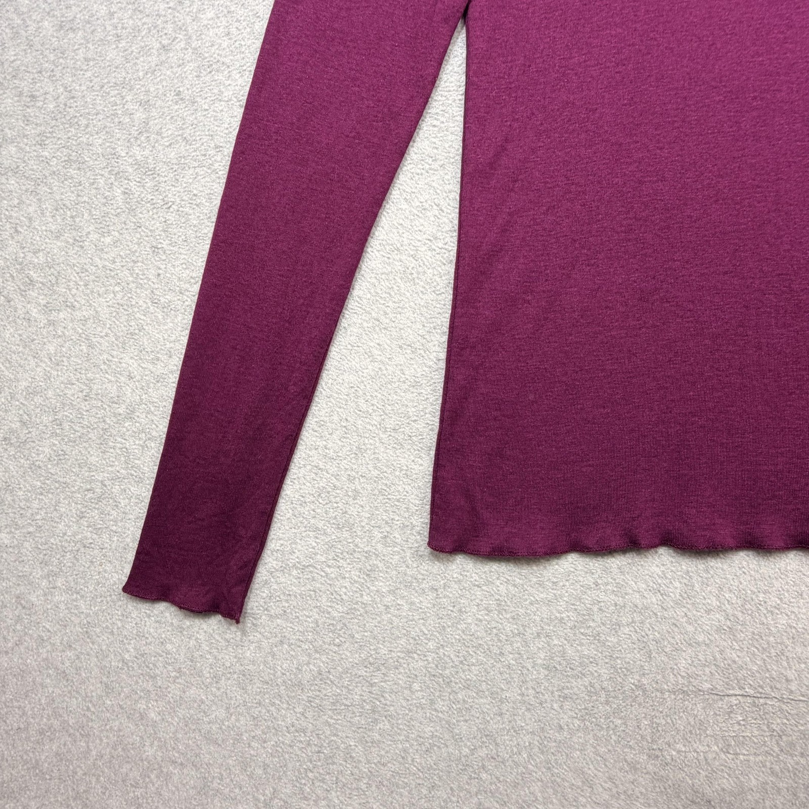 Ralph Lauren Sport Top Womens Large Magenta Turtleneck Long Sleeve Lightweight