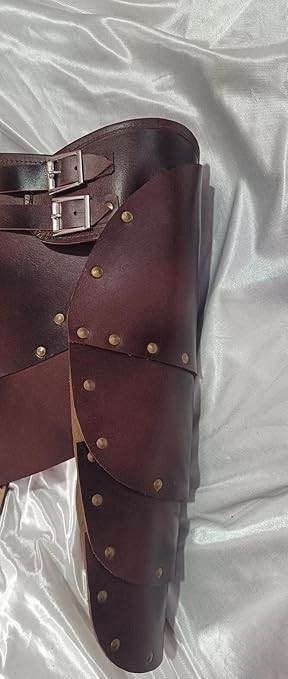 Medieval Leather Warrior Armor Skirt, Unisex Gladiator Cosplay Costume, Handmade