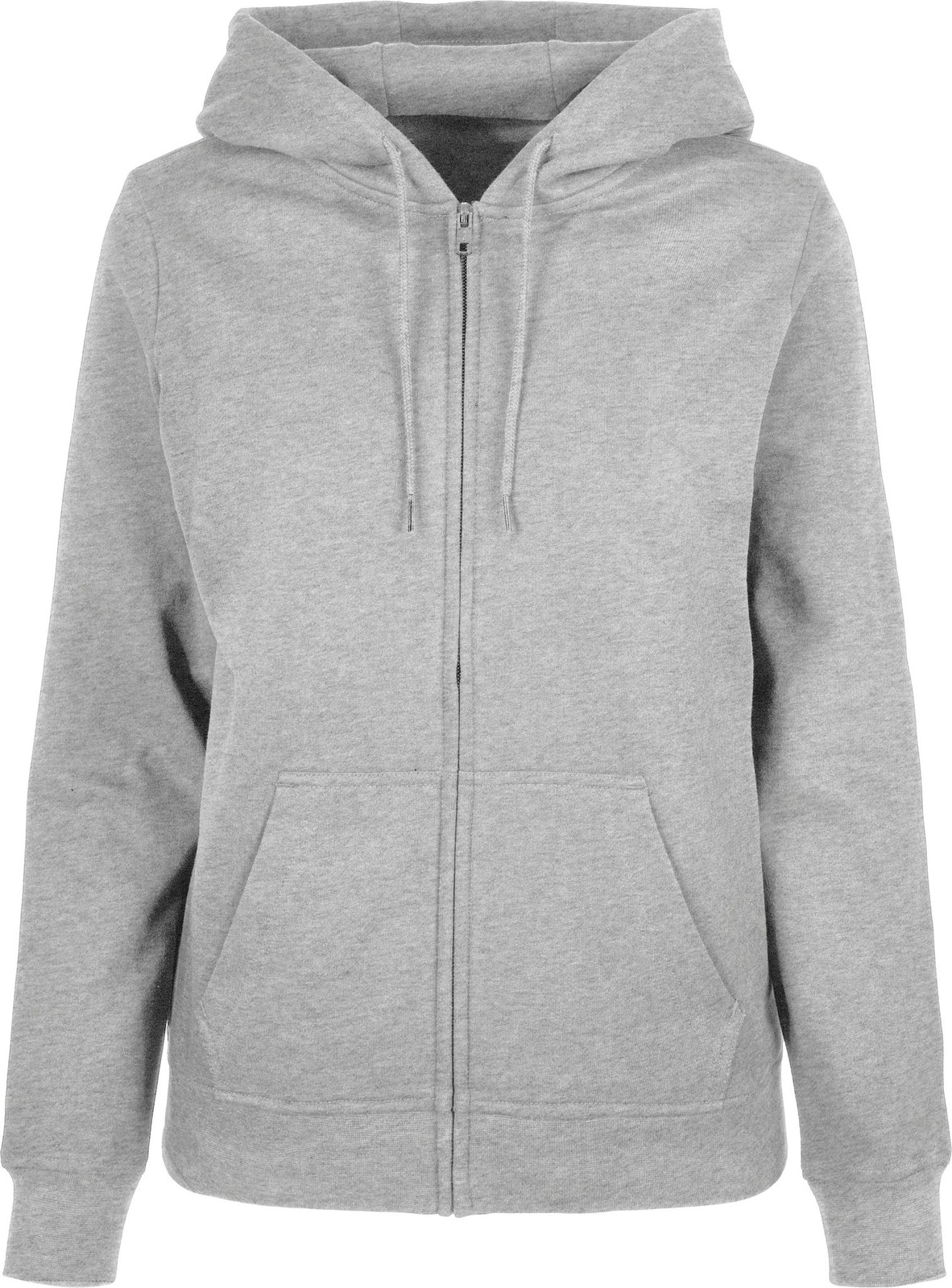 Build Your Brand Basic Women’s basic zip hoodie – Hood, Set-in sleeve