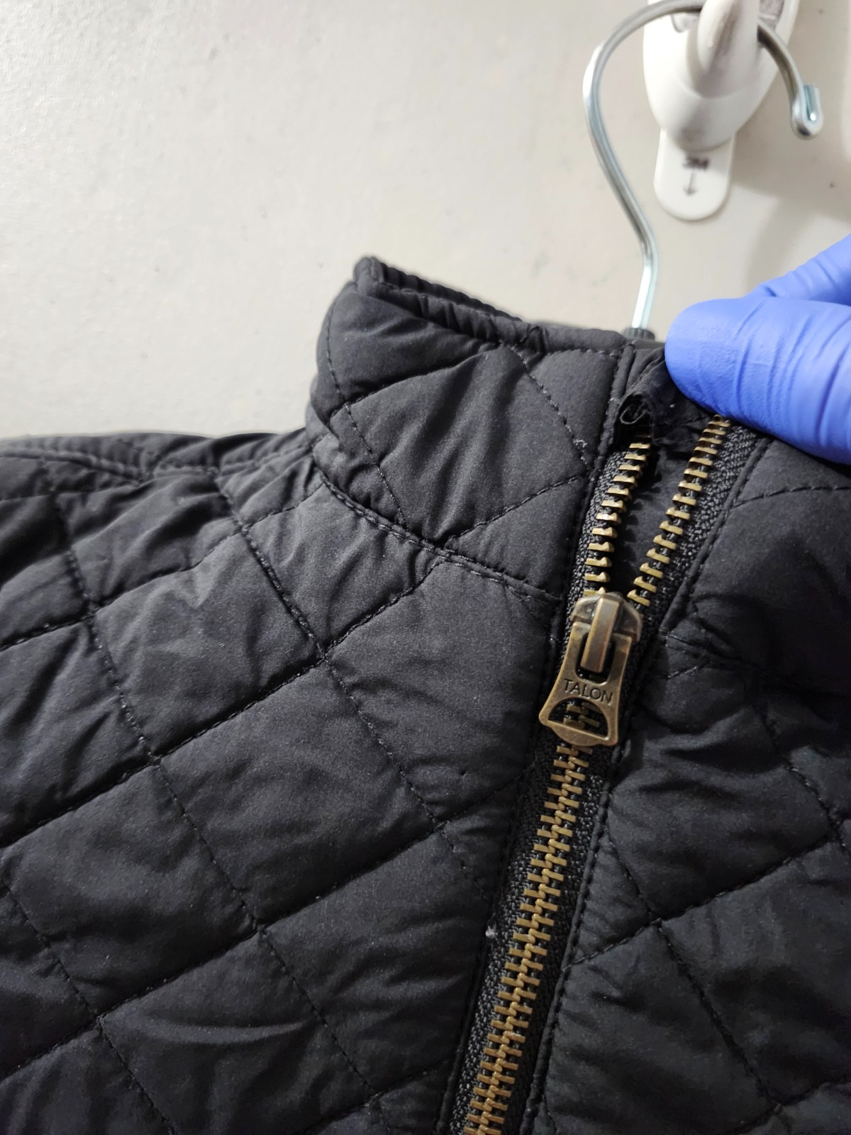 Polo Ralph Lauren Jacket Toddler 3T Black Quilted Puffer Full Zip High Neck Pony