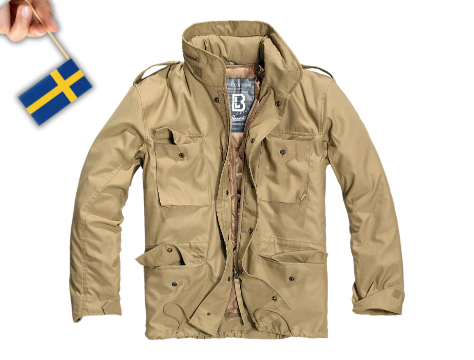 Brandit M65 Jacket – Beige – Classic Military Field Jacket with Removable liner