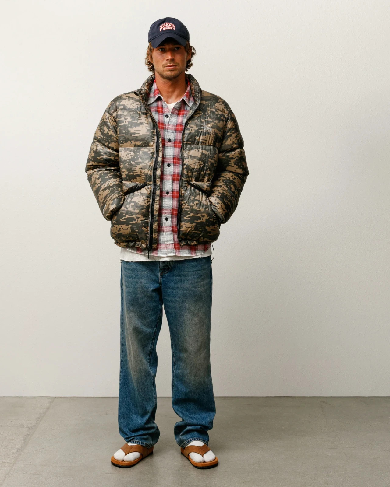 STUSSY Micro Ripstop Down Jacket Digi Camo Size Large Brand New With Tags Stüssy