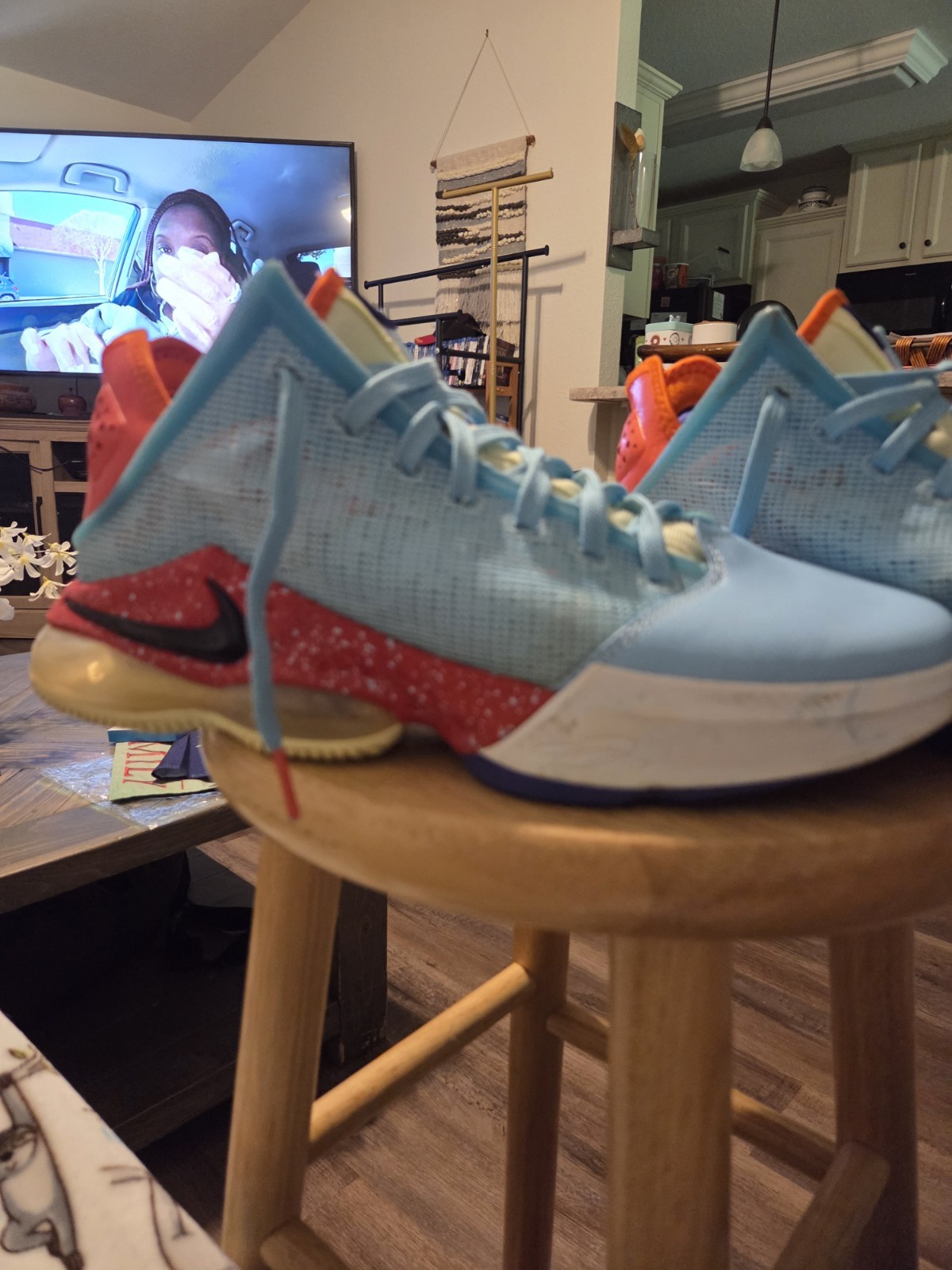 Size 10.5 – Nike LeBron 19 EP Low Blue Chill. Please READ Descrip!!