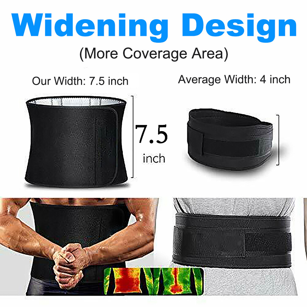 Men Waist Trimmer Belt Sweat Wrap Slimming Tummy Stomach Weight-Loss Fat Burner