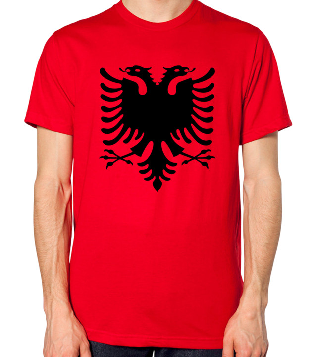 Albania Flag T-Shirt Men Women Unisex Top