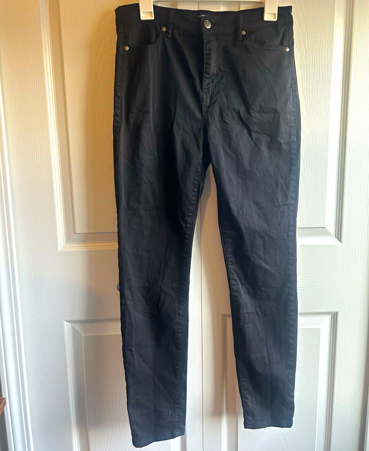 Buffalo David Bitton Women’s High-Rise Skinny Stretch Black Denim Pants 8