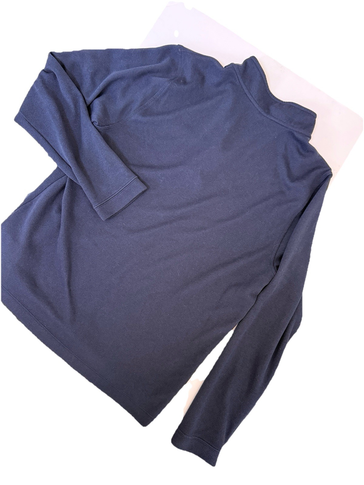 Rhône Mens L Blue 1/4 Sweater Pullover Size Large Soft Golf Hiking Walking