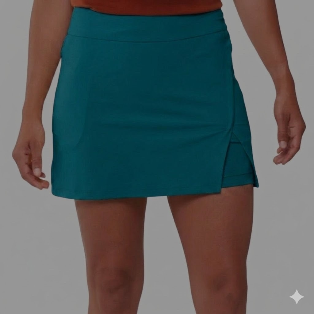 Alder Skort Womens size S Get Dirty Skirt Hiking Walking Golf Pockets Teal i