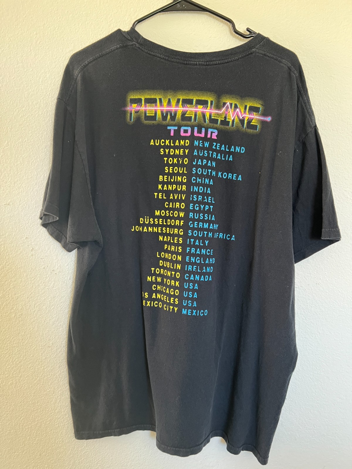 Disney Powerline Stand Out Tour ‘94 Graphic T-Shirt Mens 2XL H