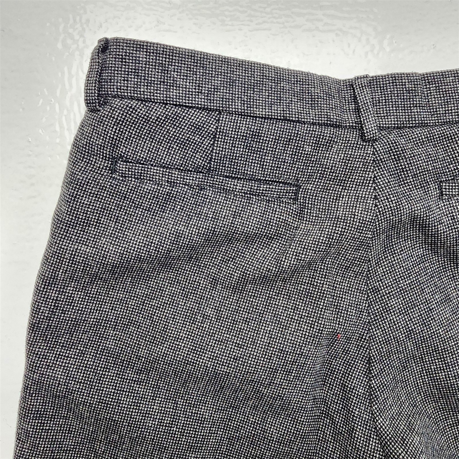 Banana Republic 32×30 Gray Nailhead Tweed Wool Blend Gavin Lined Trousers Mens