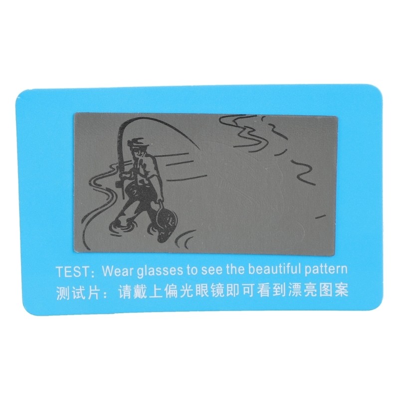 Polarised Sunglasses Lens Shades Glasses Tester Testing Card Check