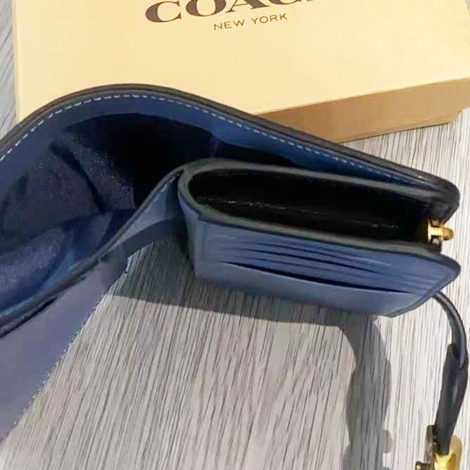 COACH Tabby Medium Wallet Signature Denim CA196 outlet New With Box