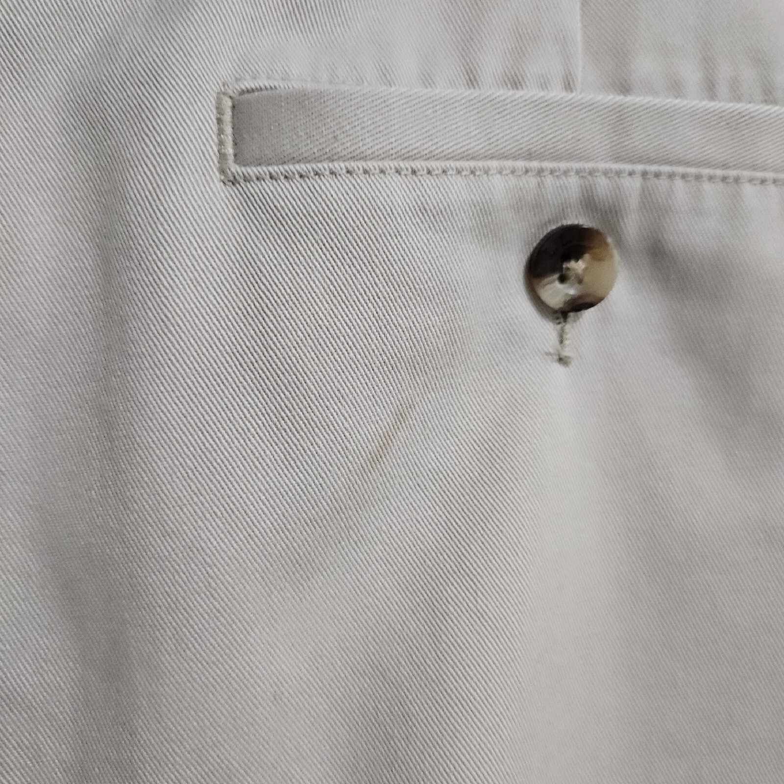 LL Bean Size 18 Original Fit Khaki Beige Cropped Pants Pockets #274907 36x23in