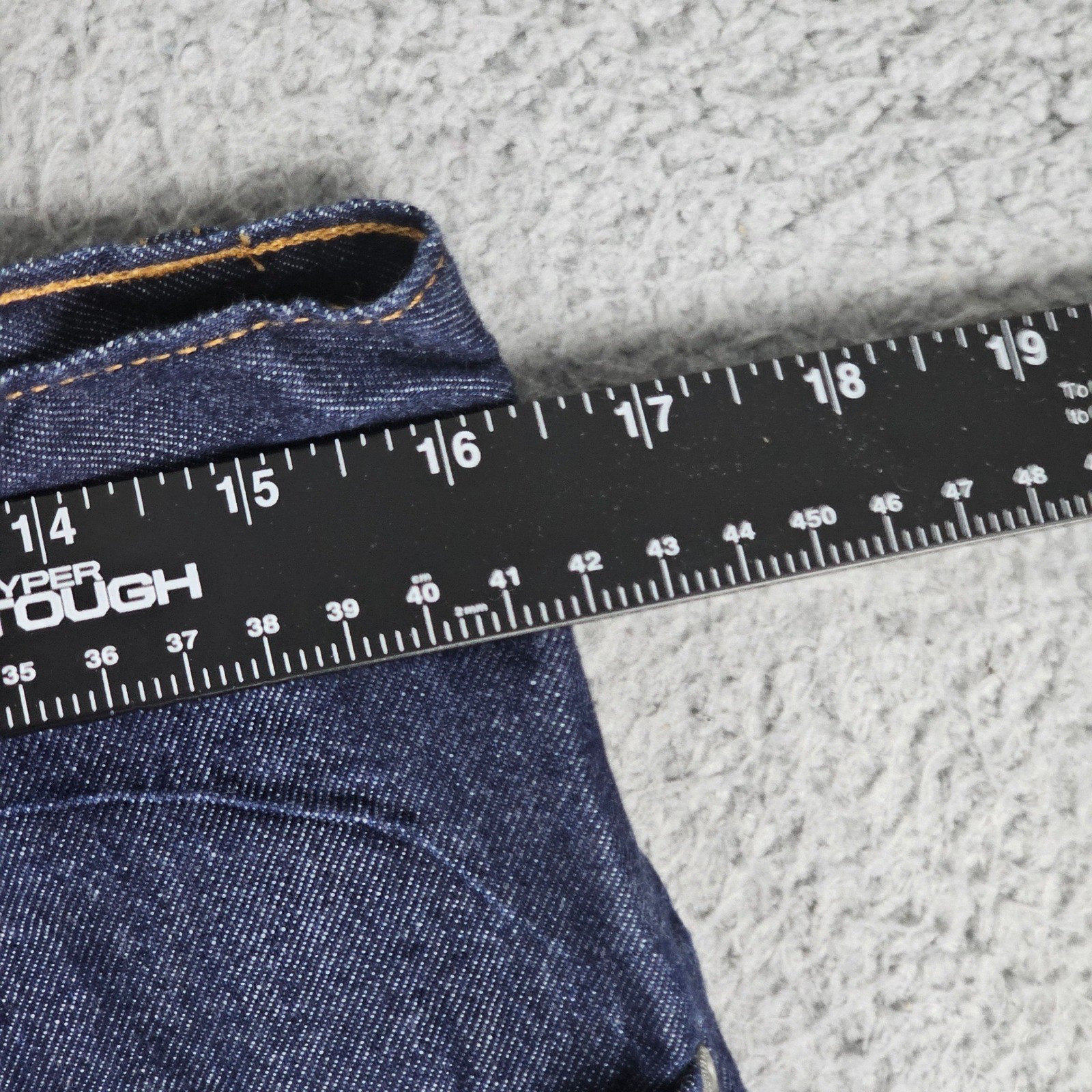 Gustin Jeans Mens 34 Blue Straight Raw Selvedge Denim Made in USA California