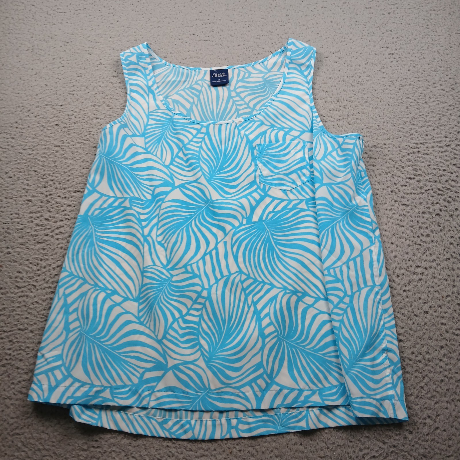 Falls Creek Tank Top Womens XL Blue Sleeveless