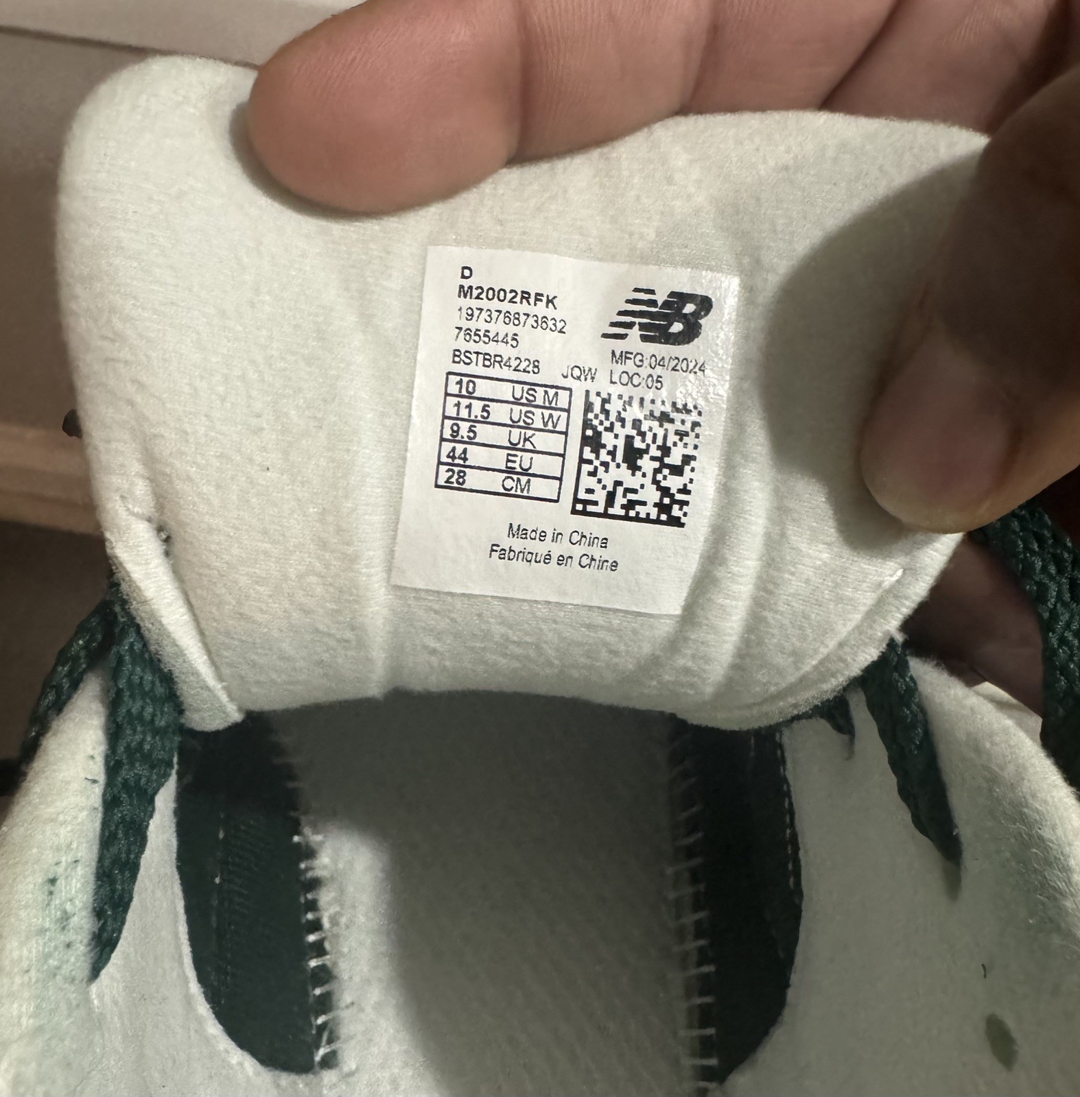 👟 New Balance 2002R Marsh Green Sneakers – Authentic & Stylish – Size 10