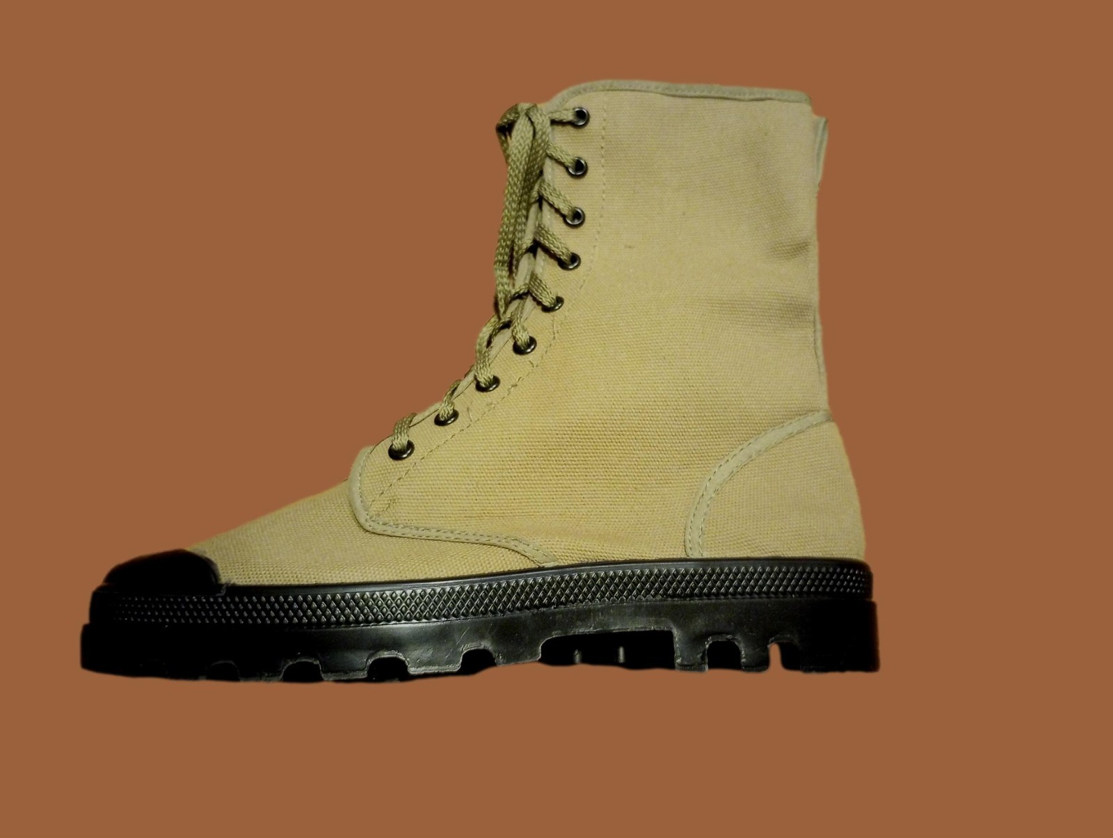 FRENCH STYLE JUNGLE COMBAT BOOT CANVAS COMMANDO SIZE 13