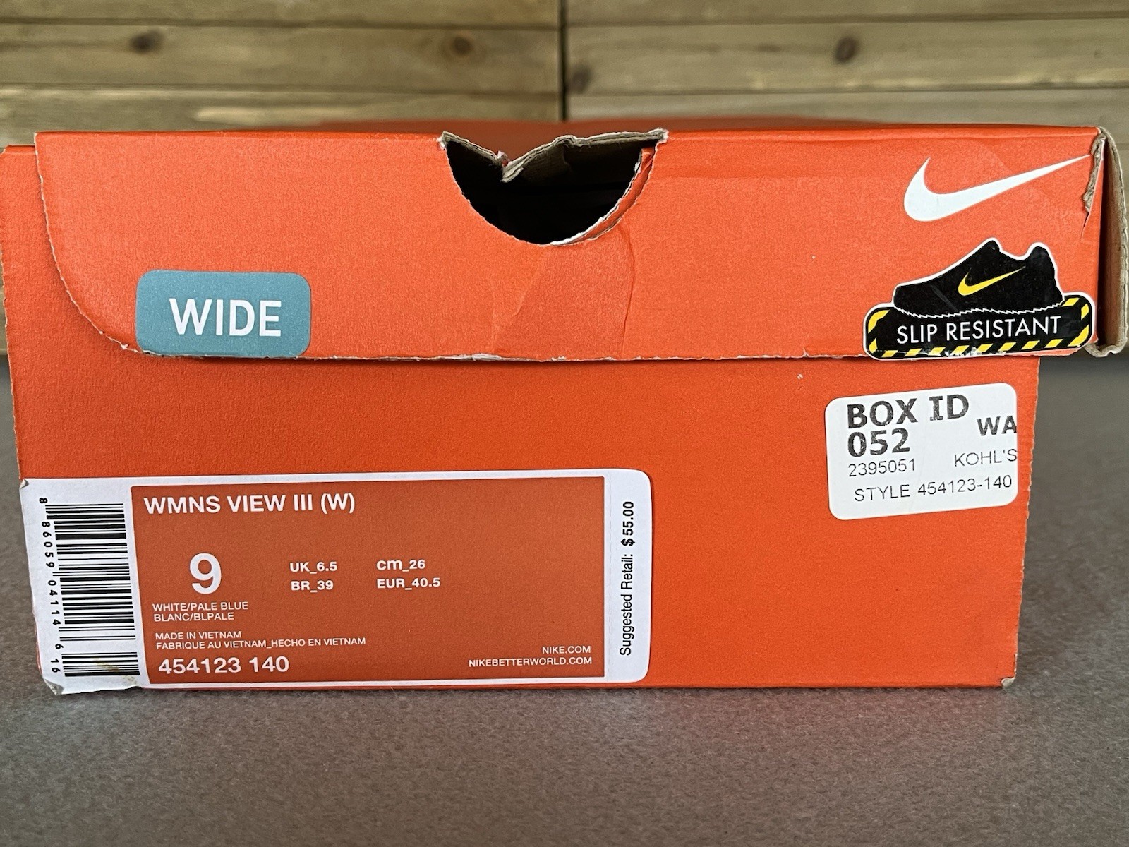 Nike View III Women’s Running Sneakers Blue/White Size 9 Wide NEW IN BOX