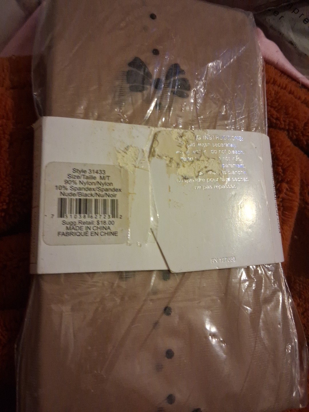 Sexy Bow Tie Dots M/T FASHION TIGHTS 90% Nylon 10% Spandex BRAND NEW TJ Maax