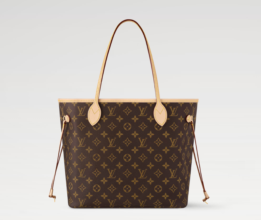 Louis Vuitton Neverfull MM Monogram Tote w/ Removable Pouch Box Dust Bag