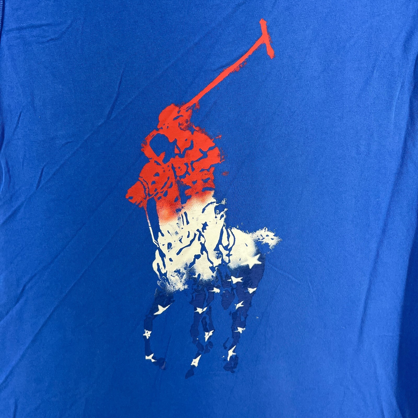 Polo Ralph Lauren Tank Top Pony Logo Red White Blue Jersey Gym Beach Mens Large