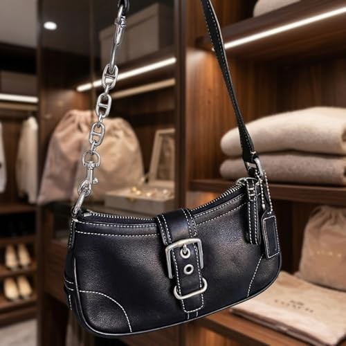 Purse Strap Extender 2Pcs 4.7 Inch Bag Extender Chain for 2 Pieces Silver