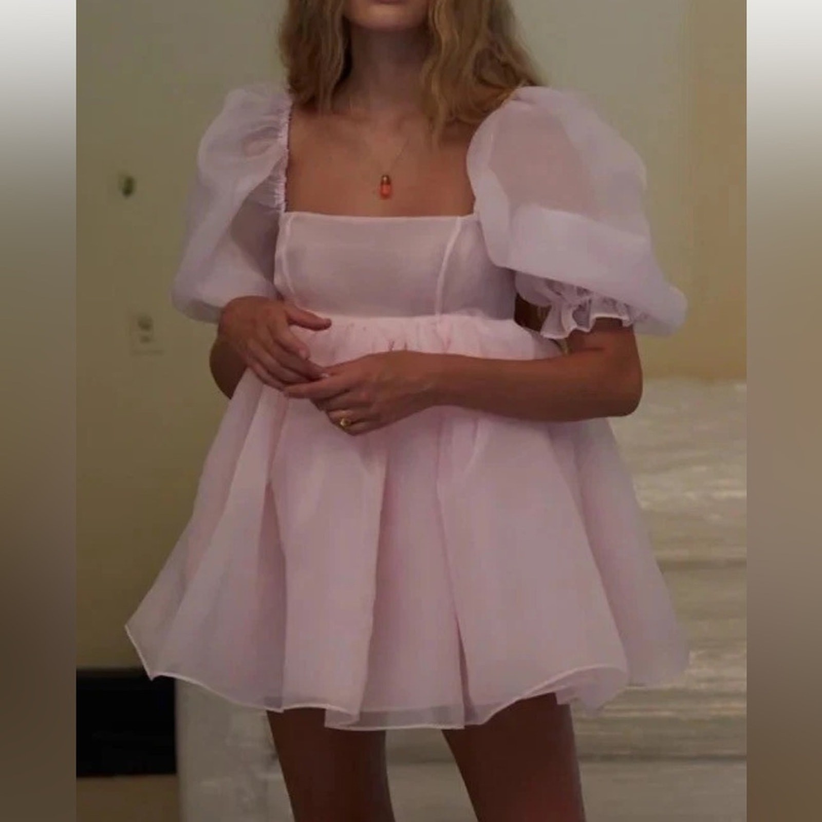 Selkie size medium the puff dress pink angel delight Elegant Tulle baby barbie