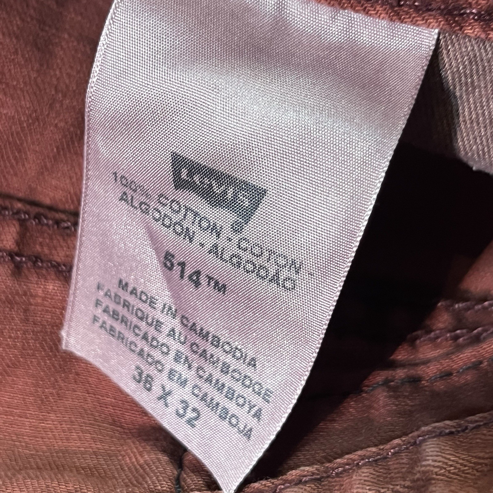 Levi’s 514 Jeans Men’s 36×32 NWT Rust Coral Red Straight Leg Stretch Pants Denim