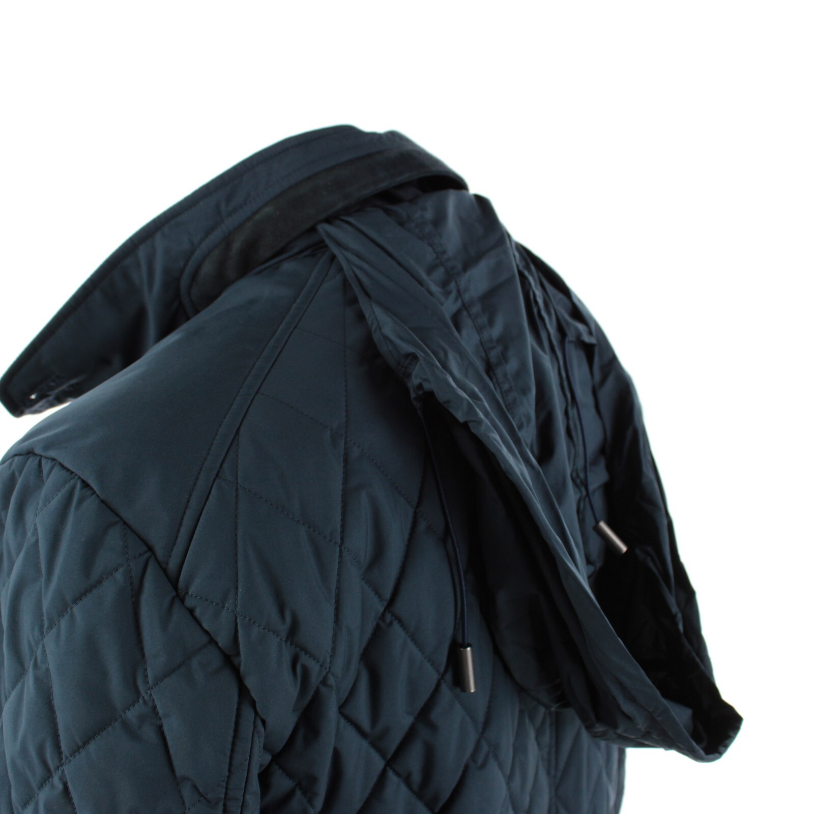 Luciano Barbera NWD 100% Polyester Quilted Jacket Size 50 (40 US) In Solid Blue