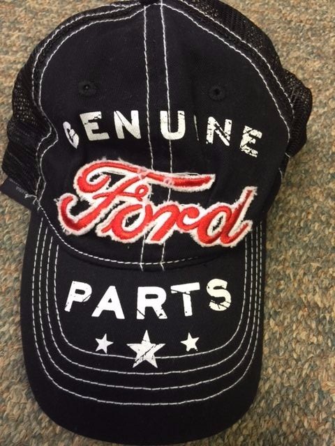 Ford Licensed Genuine Ford Parts Black/White/Red Baseball Cap w/ Snapback Close