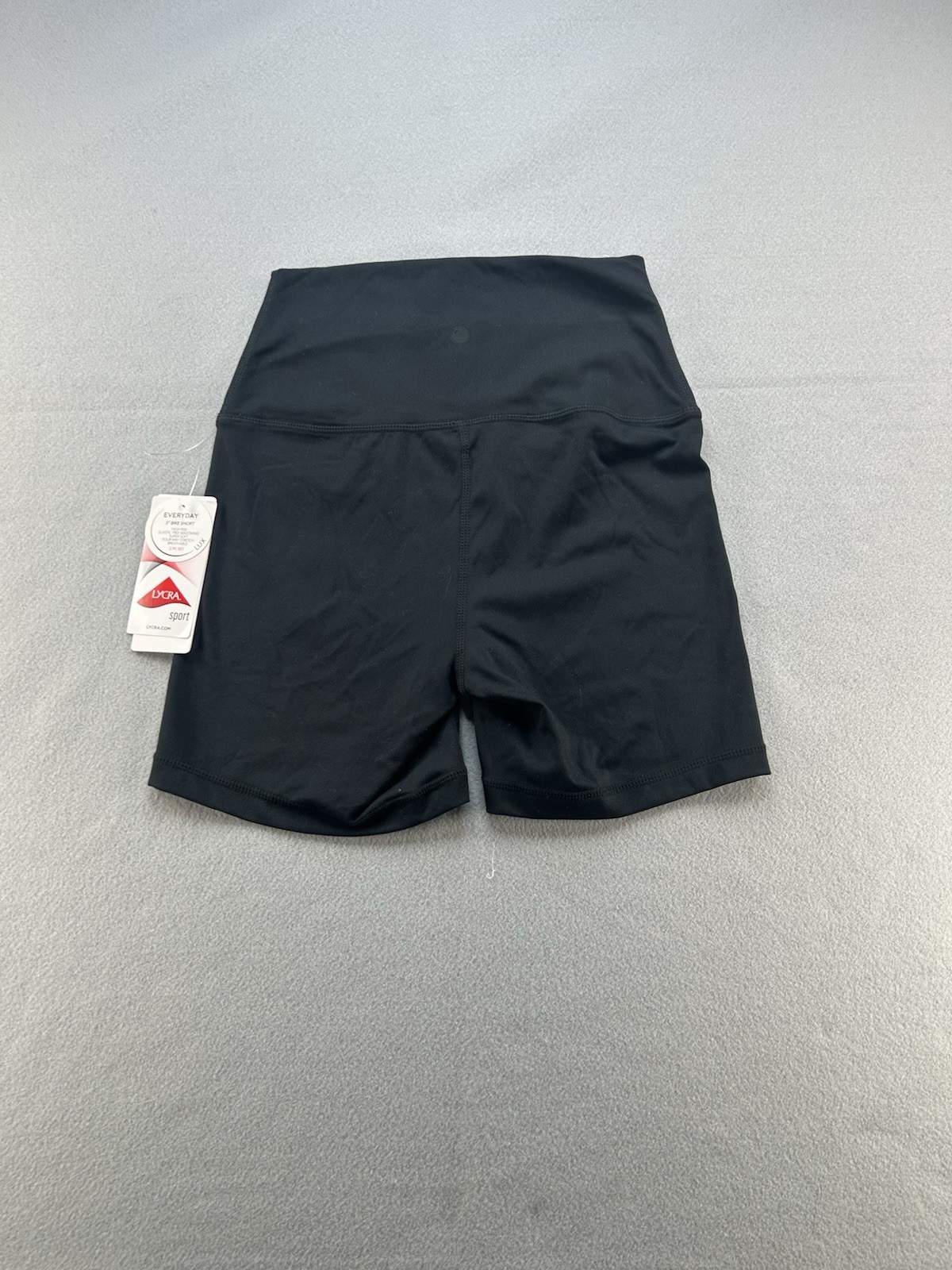 Yogalicious Lux Everyday 5″ Bike Shorts Black Size S Lycra NWT