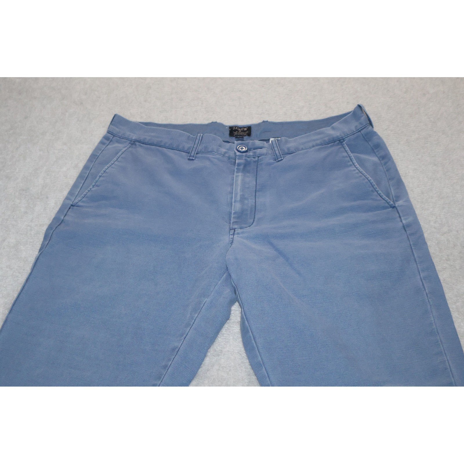 J.Crew The Sutton Pants Mens 32×33 Blue Chino Straight Leg Cotton E7445