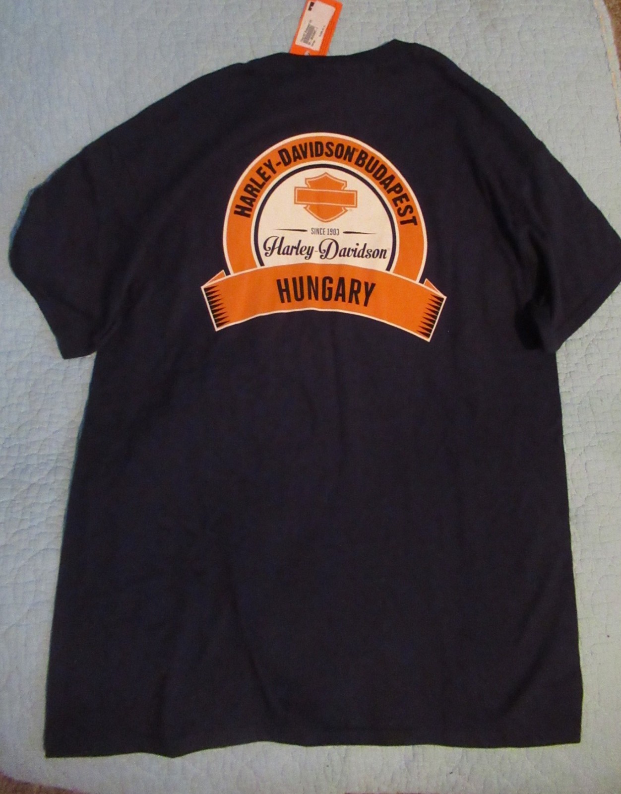 HARLEY DAVIDSON BUDAPEST HUNGARY T SHIRT SIZE LARGE NEW WITH TAG