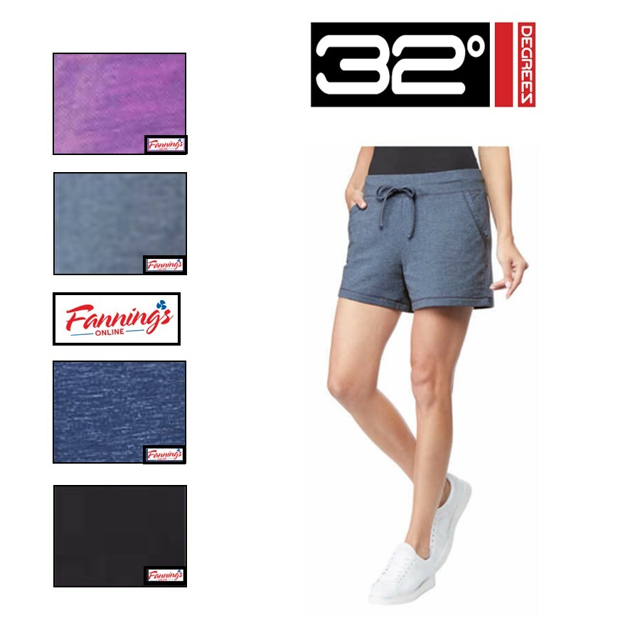 32 Degrees Cool Women’s Fleece Lounge Soft Shorts Jogger Short E22