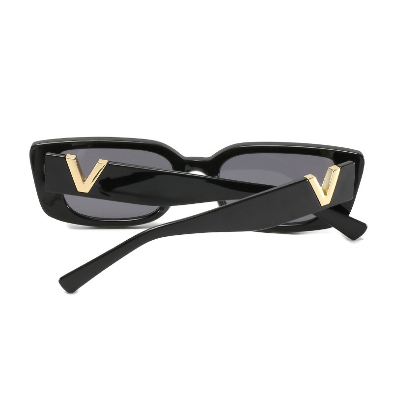 Small Rectangle Sunglasses for Women Men Vintage Trendy Rectangular Sunglasses