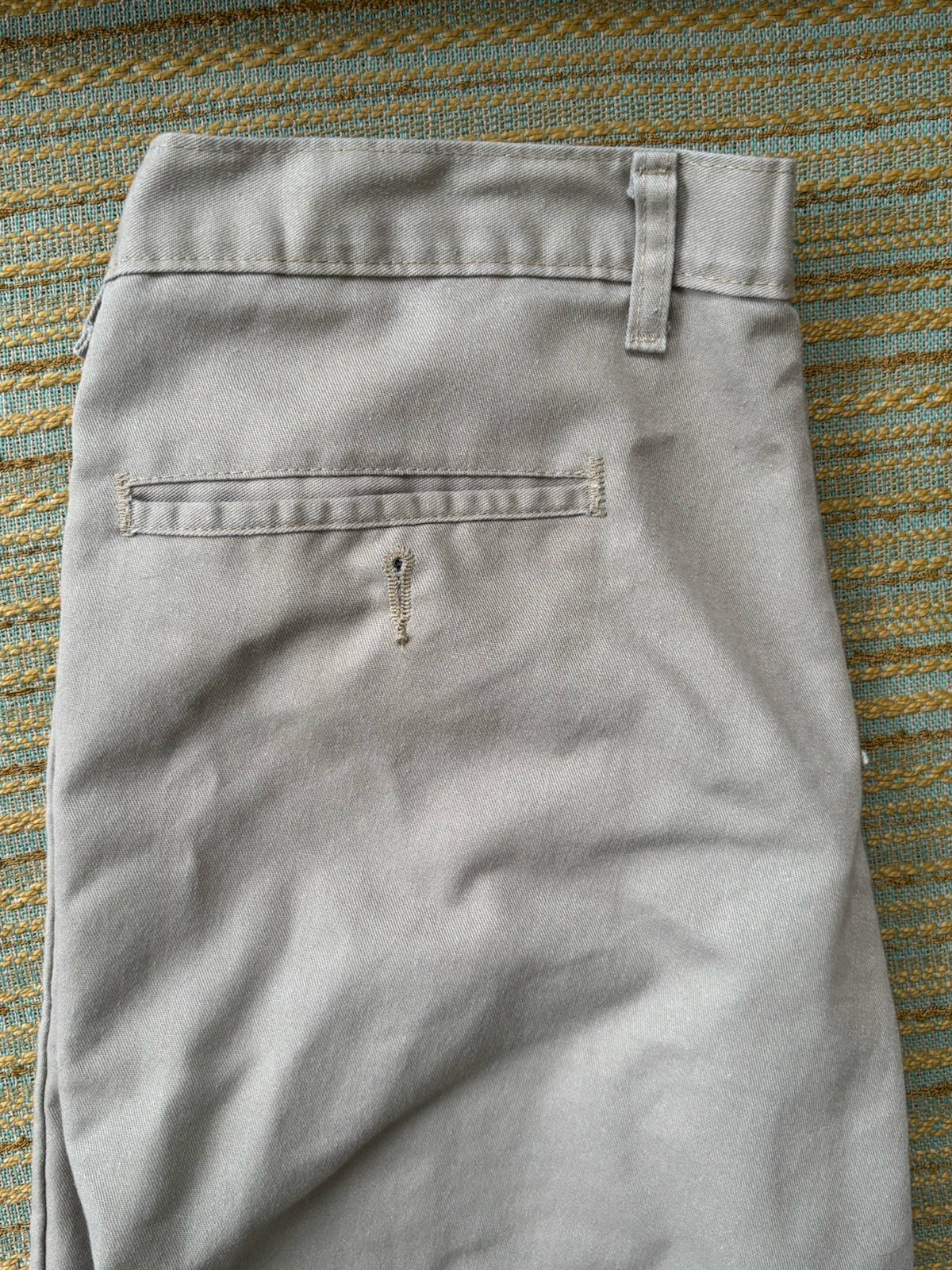 Dickies 874 Beige Twill Work Pants Flat Front Straight Leg 36W Pockets