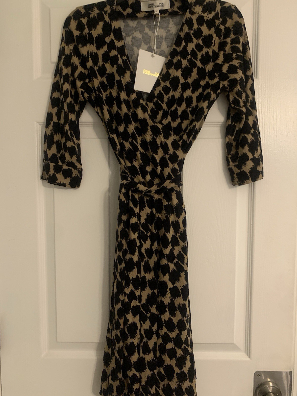 Diane Von Furstenburg Julian Two Henlow Birch Print Wrap Dress S
