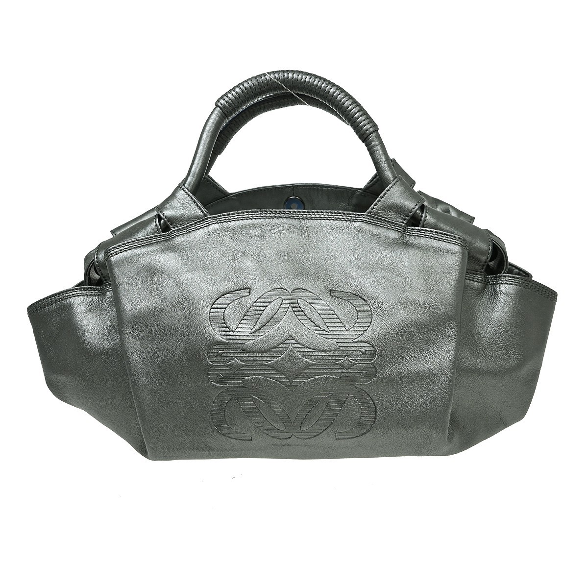 Loewe Gray Lambskin Nappa Aire Handbag 060907 NQ09489