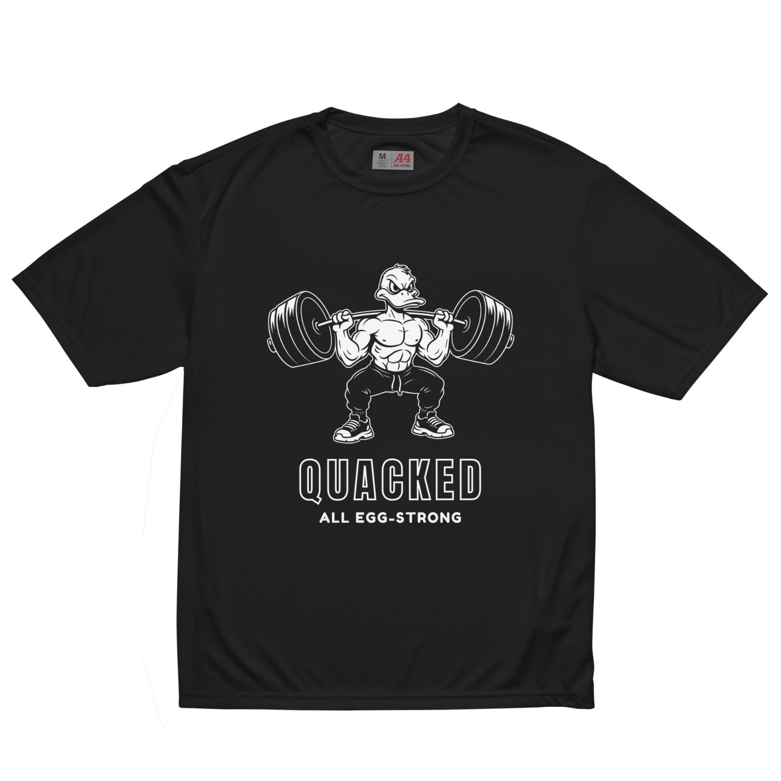 Duck Squat Gym T Shirt Funny Fitness Tee Quacked A4 N3142