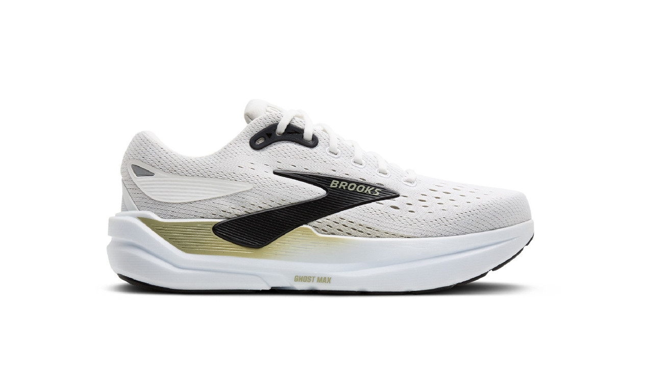 [ BIG SALE ] Men’s Brooks Ghost Max 3 Running Shoes – Bright White/Tea/Black