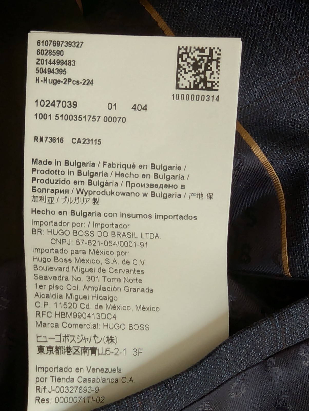 HUGO BOSS Huge 100% Virgin Wool Suit, Blue Plaid, Size 38 R NWOT – $895
