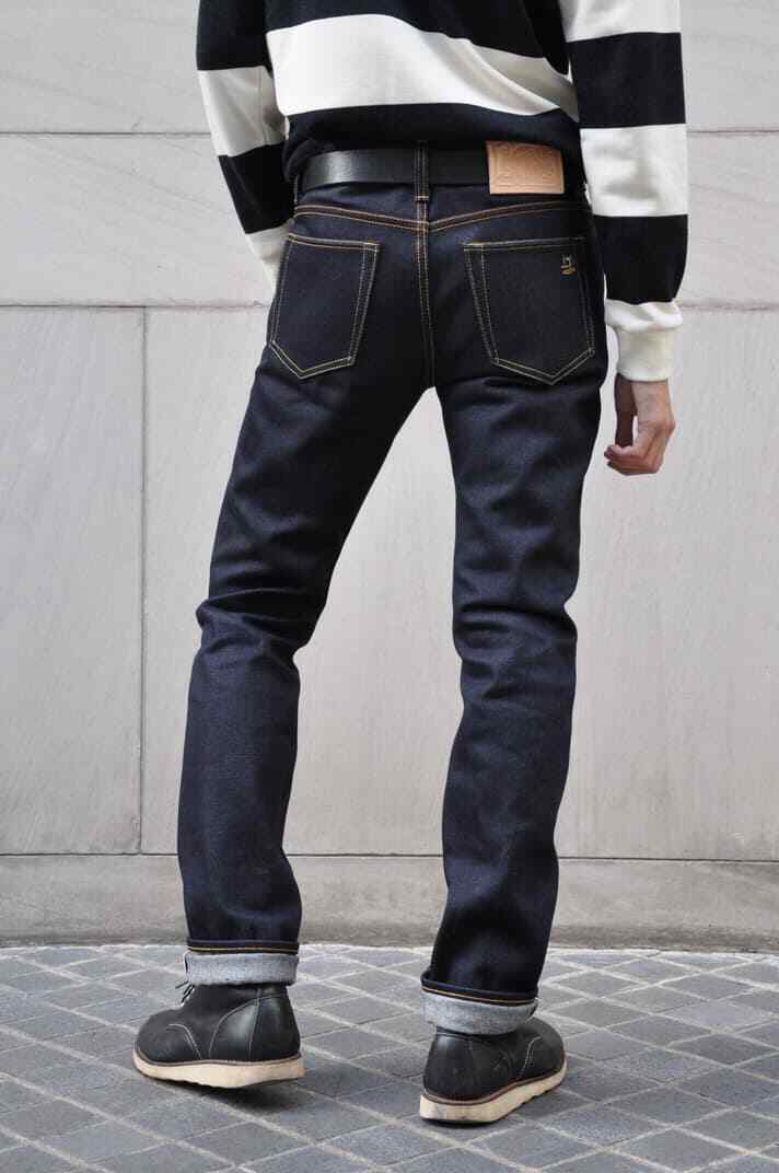 Simple&Raw Milestone 23oz Red Selvedge Denim Men’s Jeans Slim Straight Fit