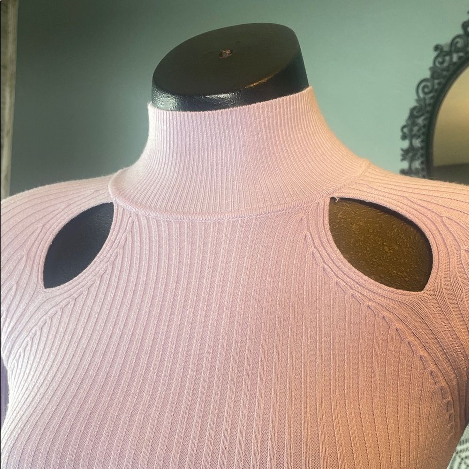 Urban Outfitters Lavender Cut-Out Crop Top
