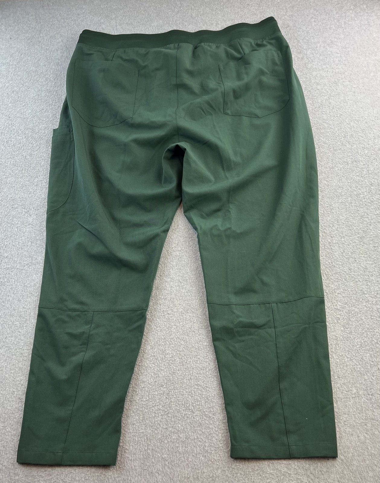 Mandala Slim Pants Womens 2XL Petite Midnight Green Scrub Jogger Stretch Pockets