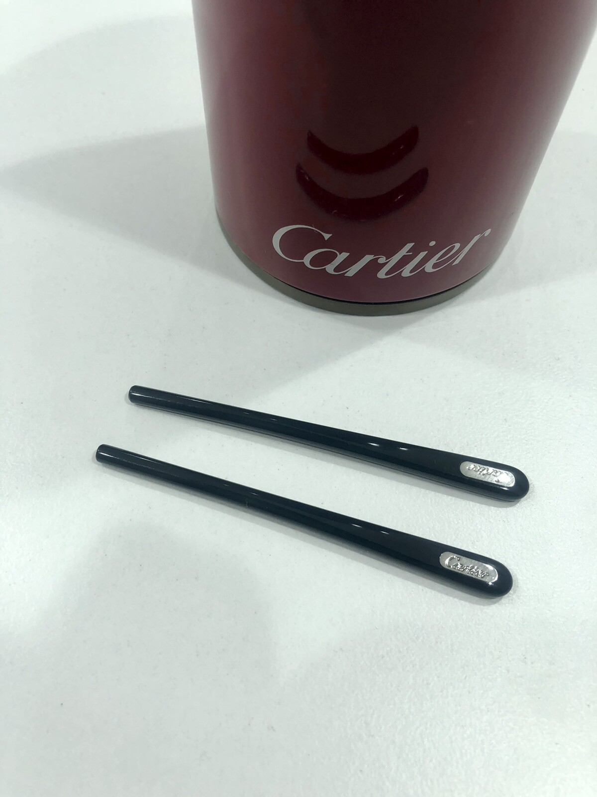 New CARTIER Black Earsock Replacement Black Sunglasses tips