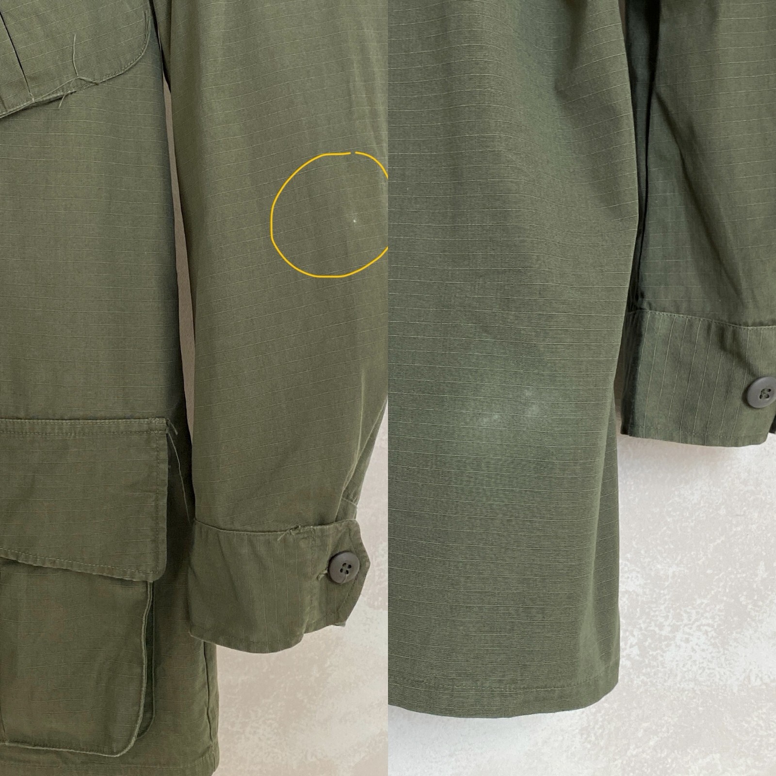 Small Reg. Authentic 1969 US Army vintage Vietnam jungle jacket.