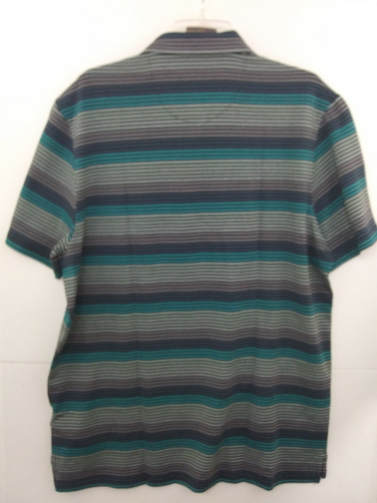 NWT $89 Original Penguin Ombre Striped Short Sleeve Polo Shirt Men’s Munsingwear