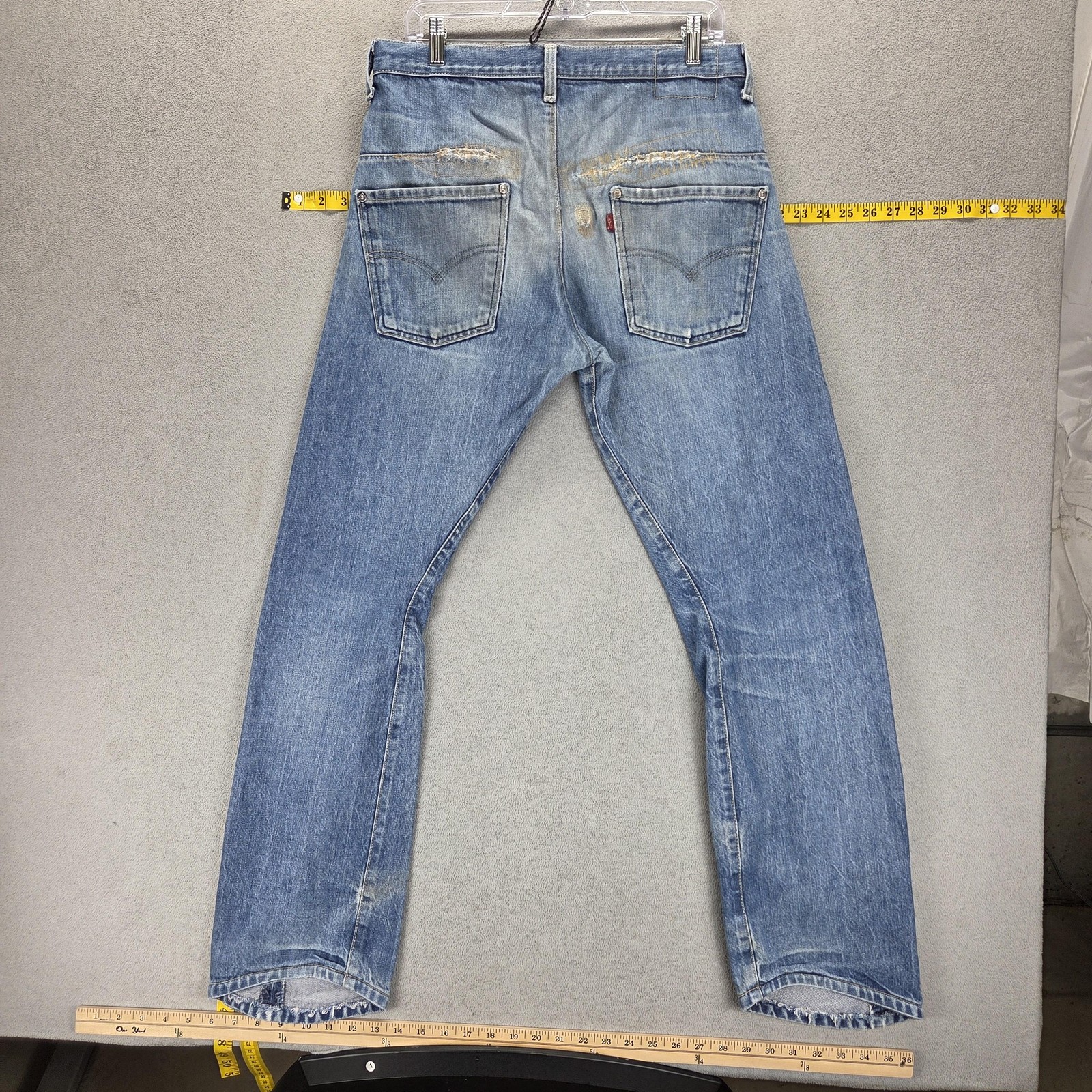 Vintage Levis Engineered Jeans Mens 32×32 Blue Twisted Button Fly Medium Wash